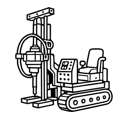 ボーリングマシンのイラスト