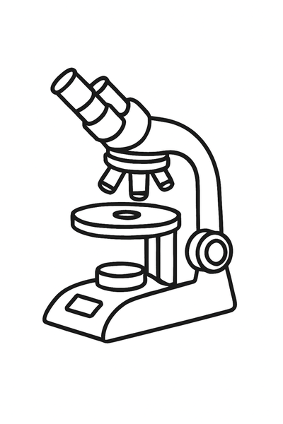 顕微鏡のイラスト